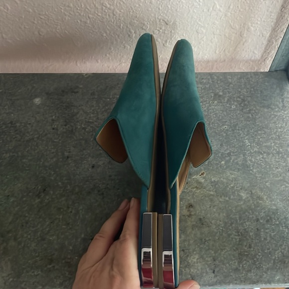 Franco Sarto Teal Suede Flats - Picture 5 of 10